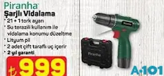 PİRANHA ŞARJLI VİDALAMA PİRANHA ŞARJLI VİDALAMA